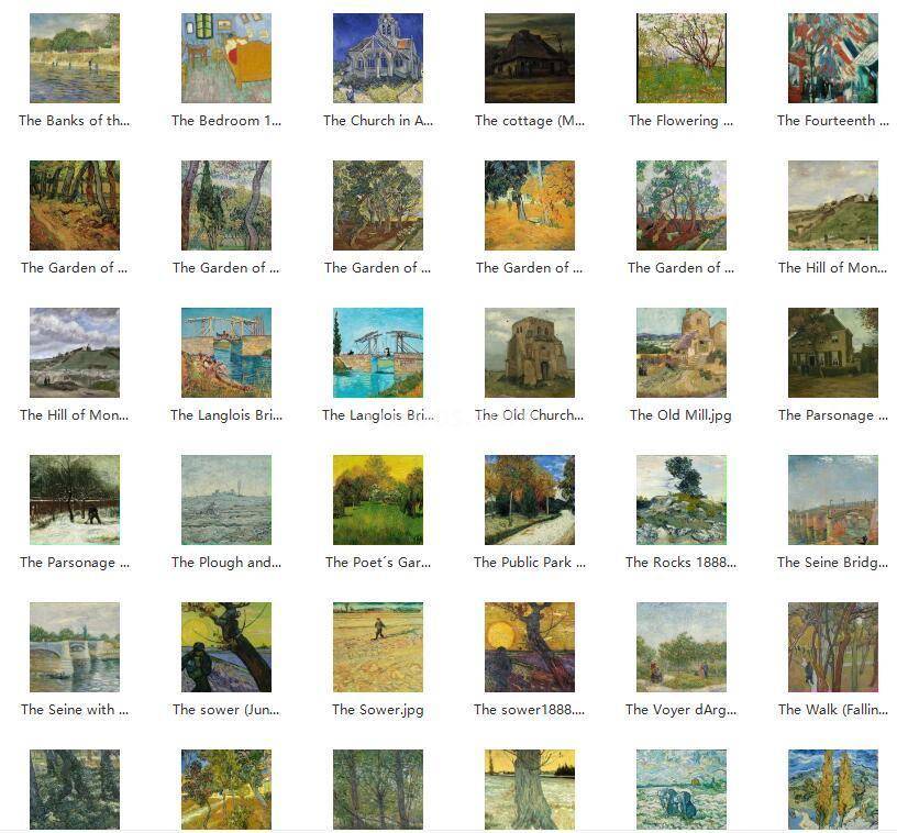 梵高油画珍藏全集642幅 TIF超高清无水印 27GB